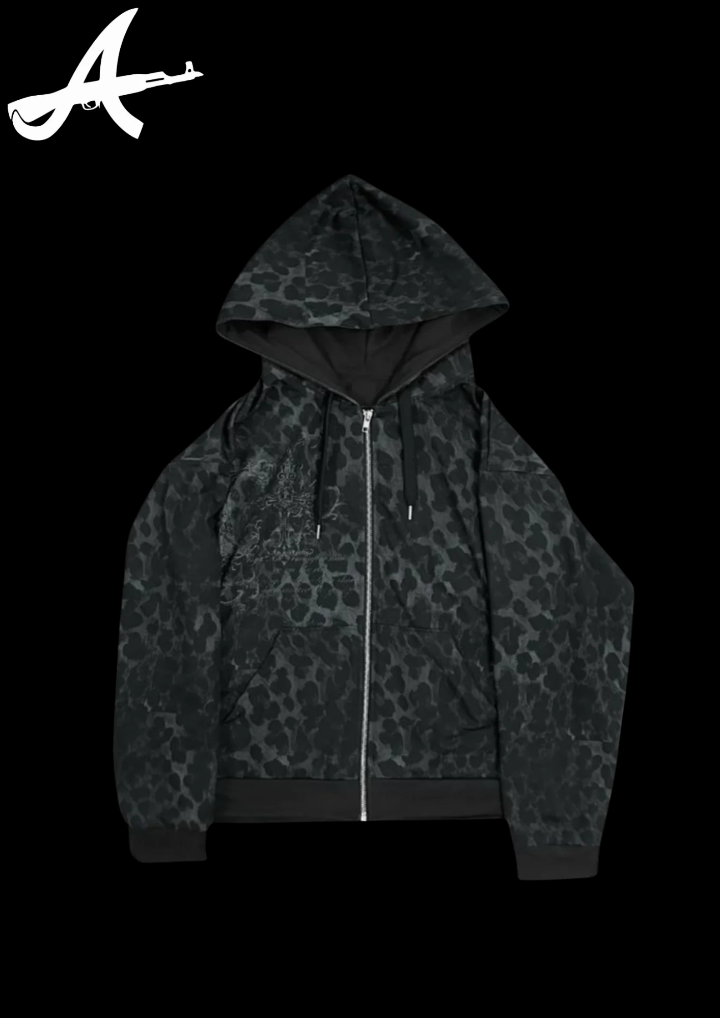 'LEOPARD' ZIP HOODIE