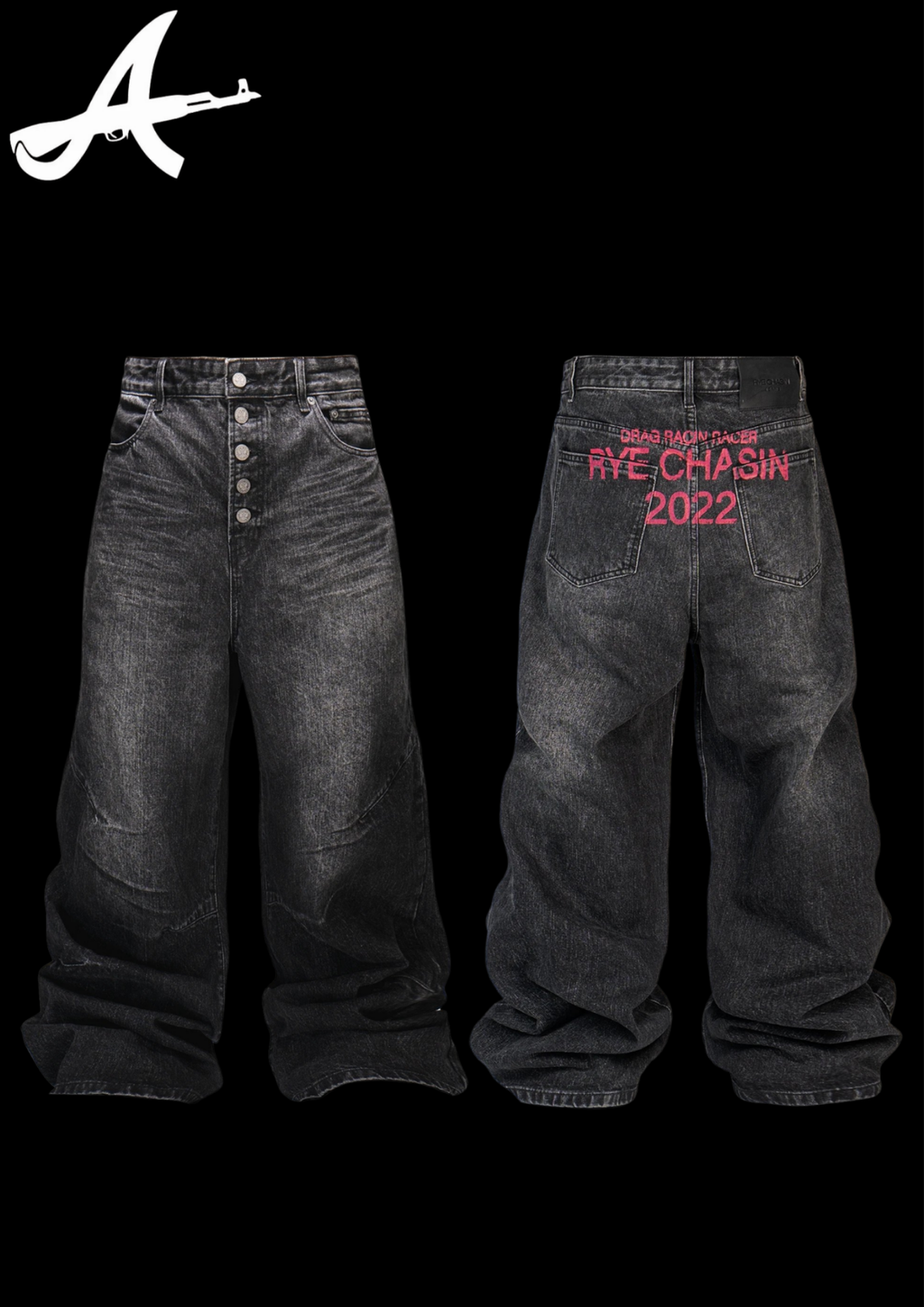 'RYECHXSIN' BAGGY DENIM
