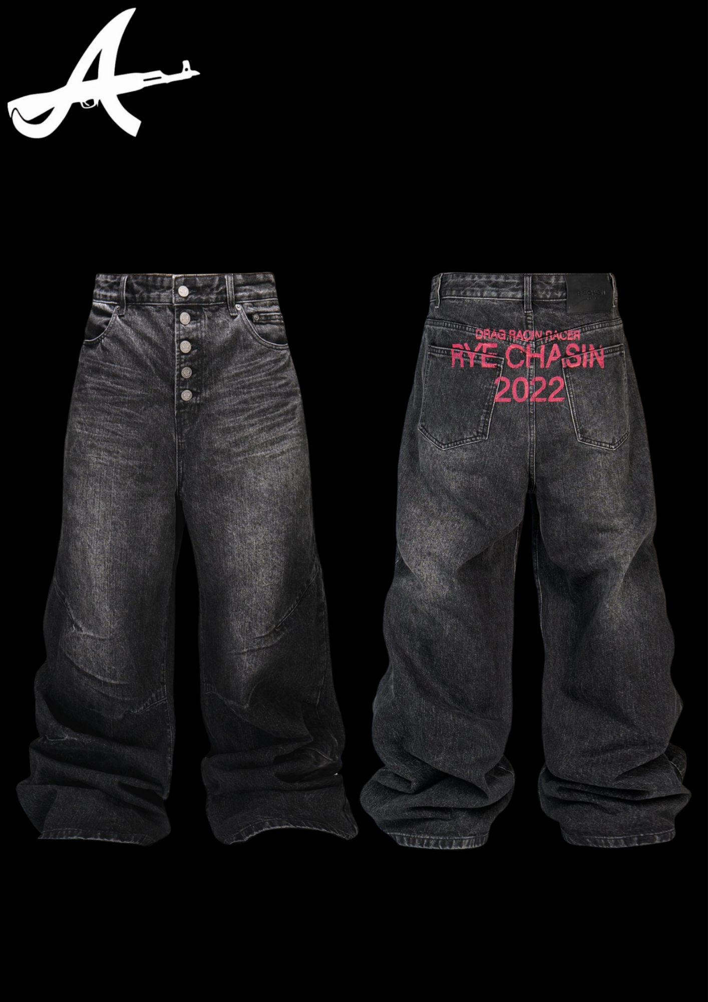 'RYECHXSIN' BAGGY DENIM