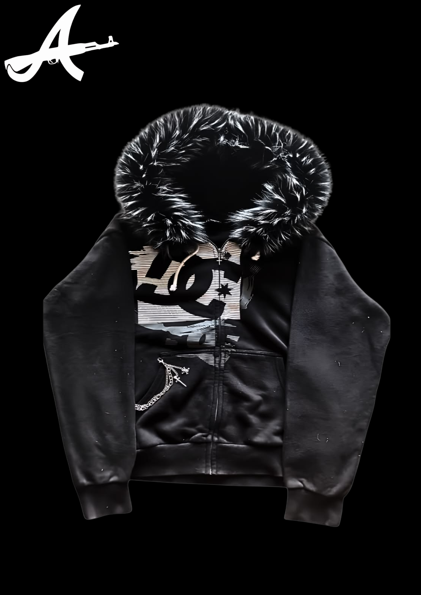 'DC' FUR HOODIE