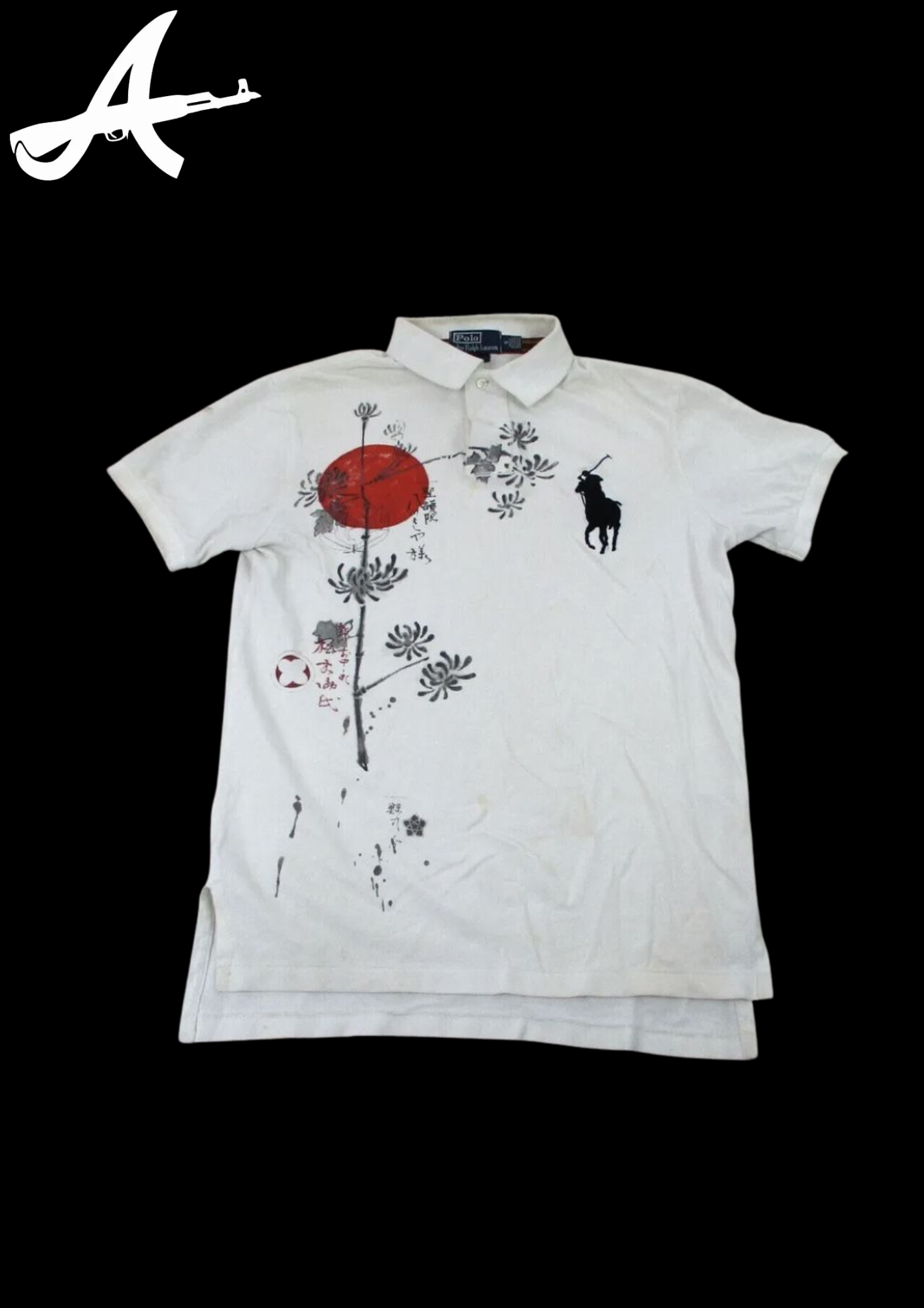 'RL' FLORAL POLO