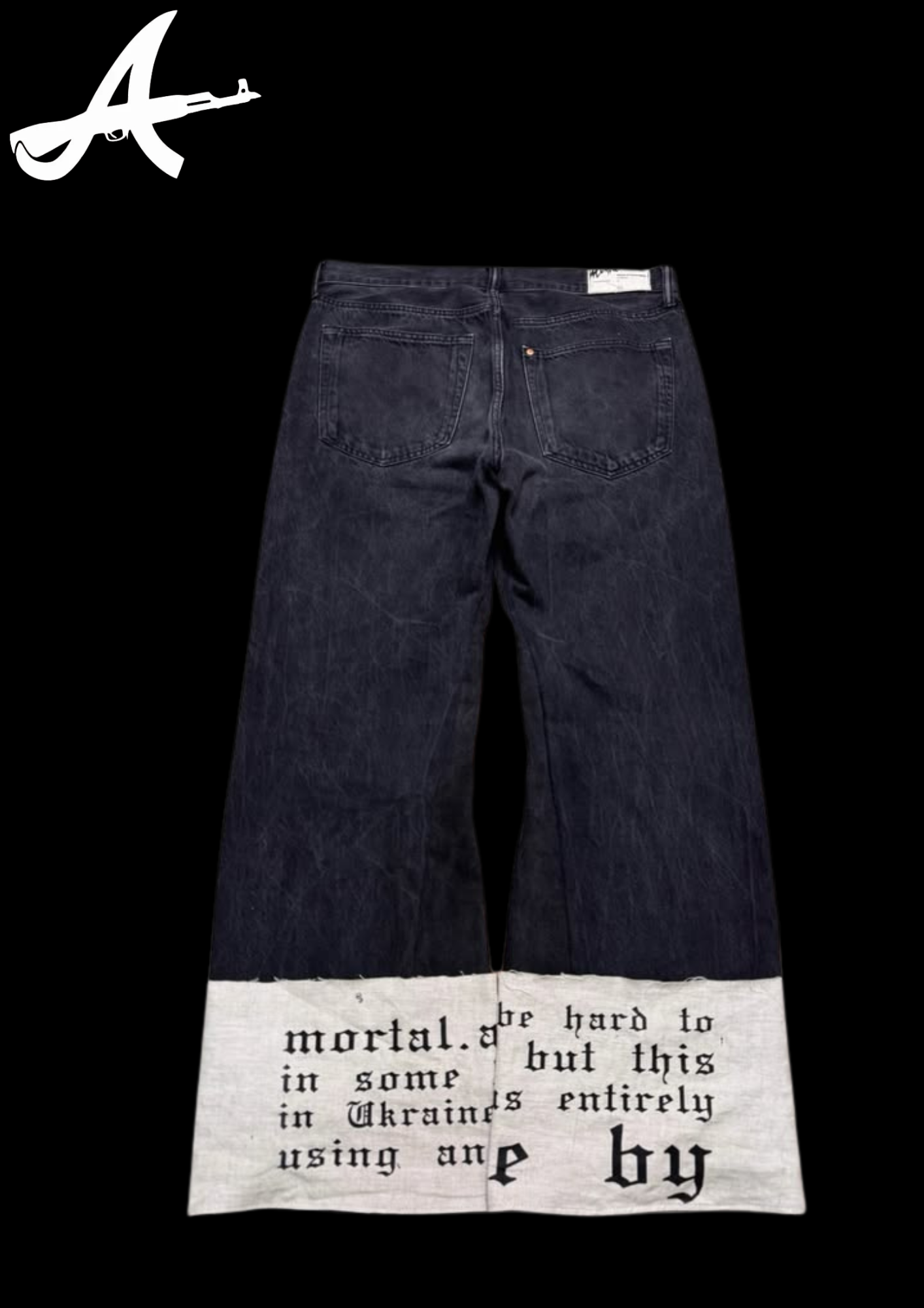 'WRITTEN' FLARED JEANS
